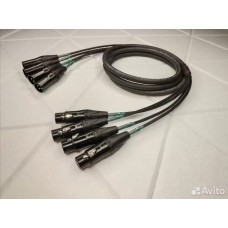 141-MGY-4P   4 XLR 3pin гнездо <=> 4 XLR 3pin штекер Gabreal AM AWG24 U/F 4p PVC